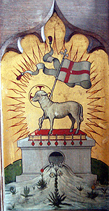The central panel on the altar February 2012